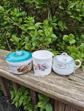 Three Vintage Tiny Dishes